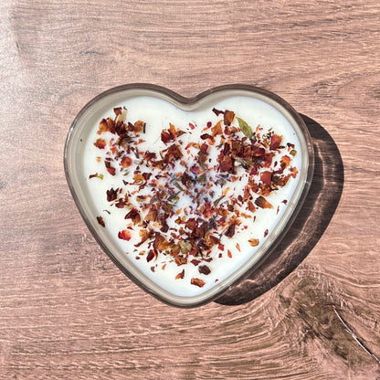 Rose + Lavender Hearts