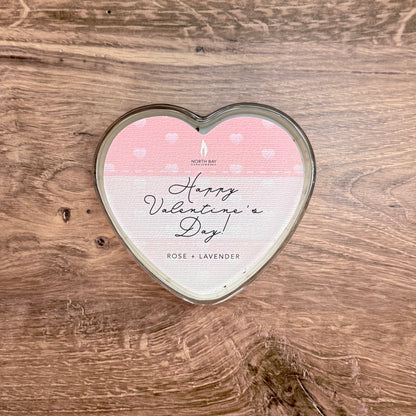 Rose + Lavender Hearts