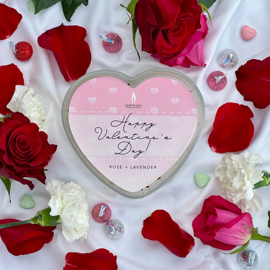Rose + Lavender Hearts